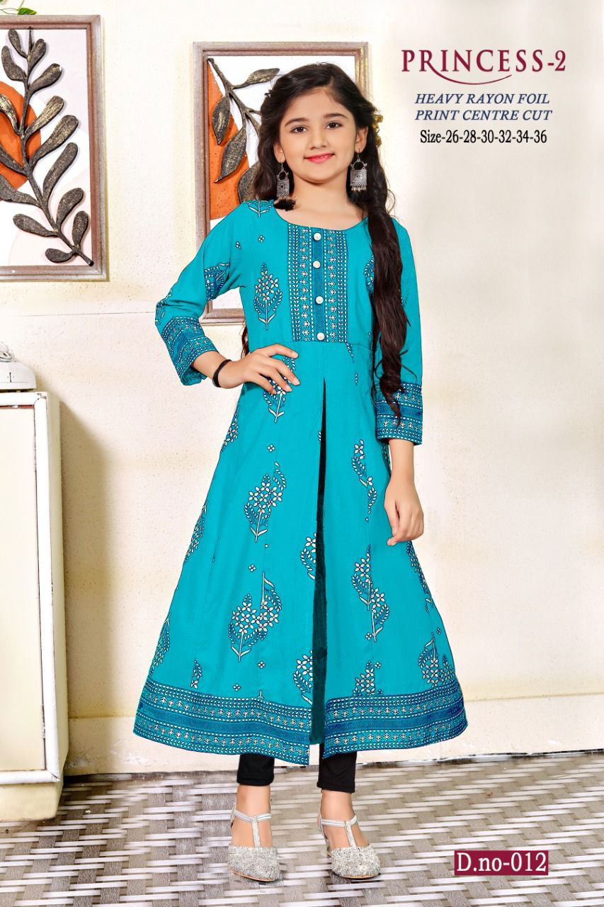 Princess Vol 2 Kids Exclusive Wholesale Girls Wear Kurti Catalog
